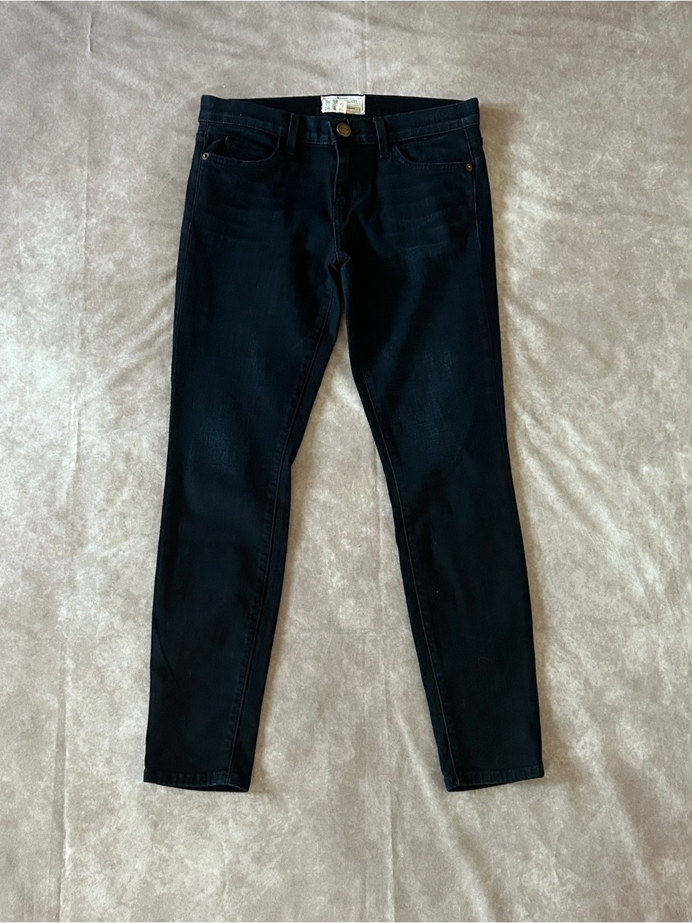 Current/Elliott The Stiletto Black Book Skinny Jeans 80s Style Hip Hugger 27 - 0